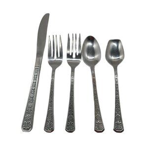 Interpur Florenz 2 Forks 1 Knife 1 Spoon & Sugar Shovel Lot of 5 Flatware